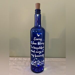 Decorated Wine Bottles, Home Decor